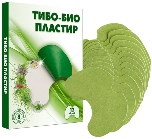 Тибетски билкови пластири "Колянна става" 1 пакет (12бр.)