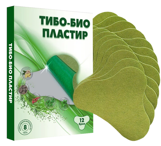 Тибетски билкови пластири "Раменен пояс" 1 пакет (12бр.)