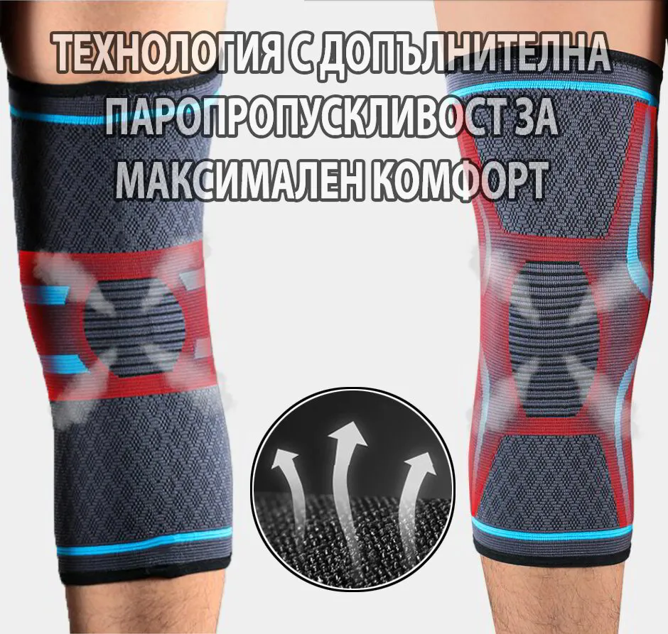 Наколенкa с 360° компресивна поддръжка на коляното